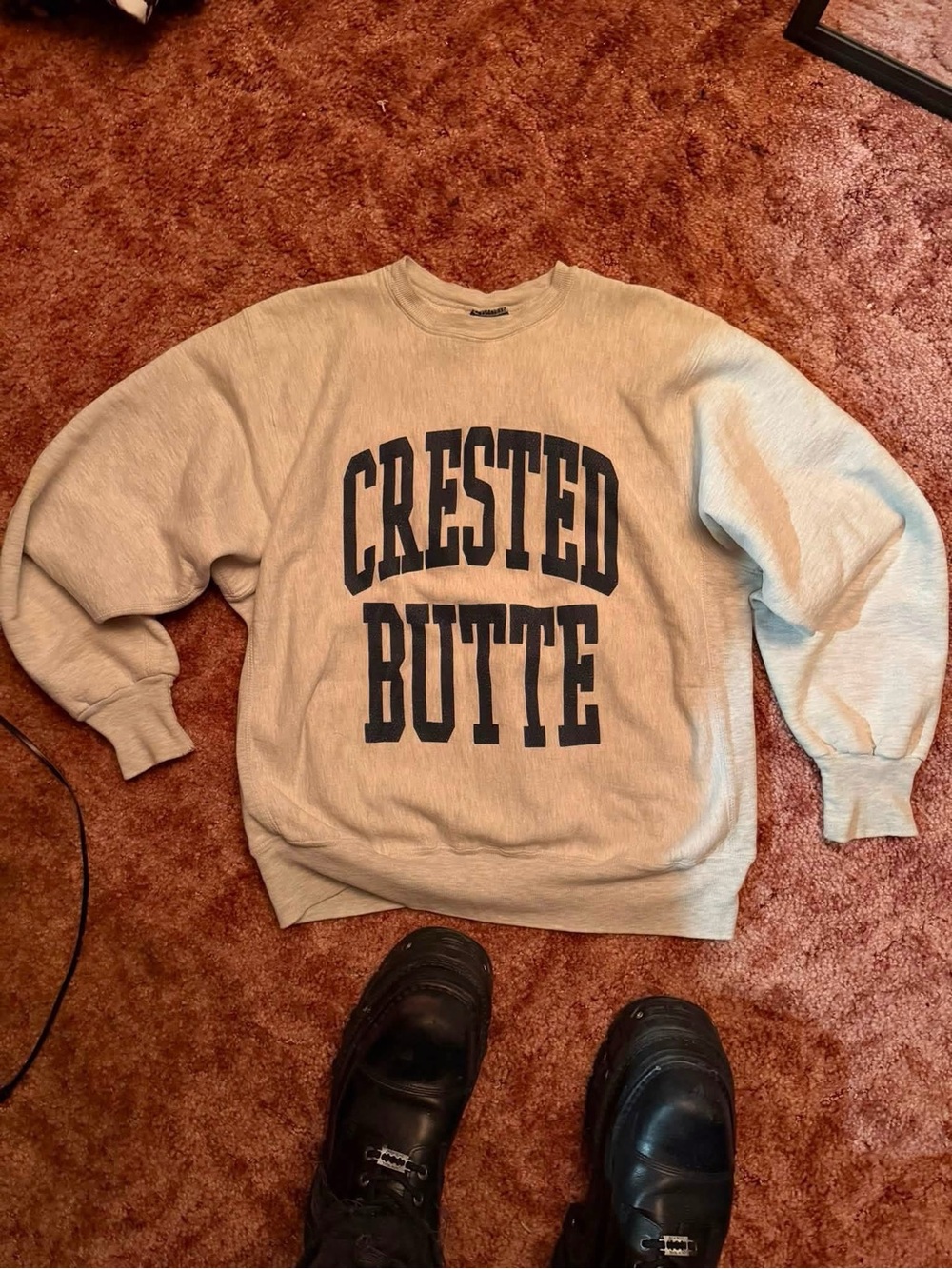 Crested Butte Beige Crewneck